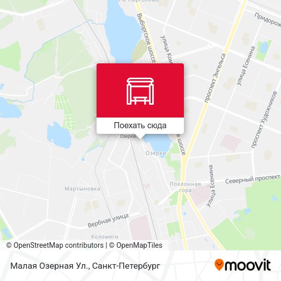 Карта Малая Озерная Ул.