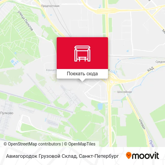 Карта Авиагородок Грузовой Склад