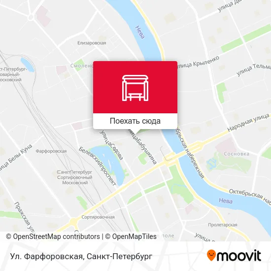 Карта Ул. Фарфоровская