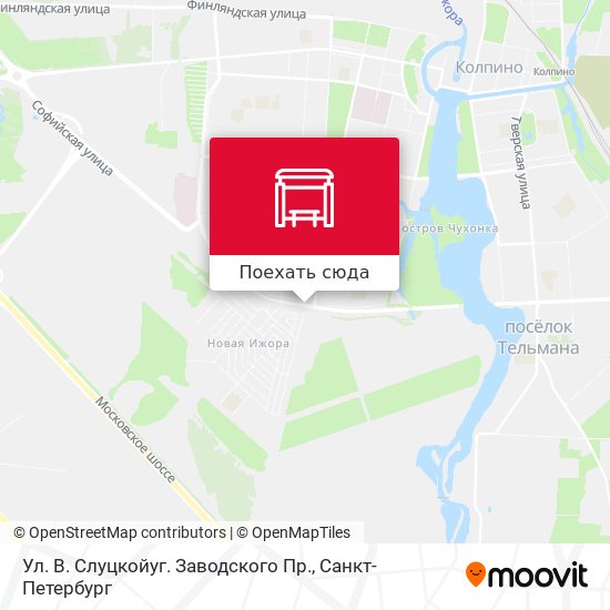 Карта Ул. В. Слуцкойуг. Заводского Пр.