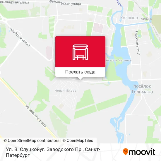 Карта Ул. В. Слуцкойуг. Заводского Пр.