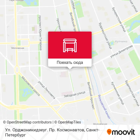 Карта Ул. Орджоникидзеуг. Пр. Космонавтов