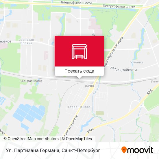 Карта Ул. Партизана Германа