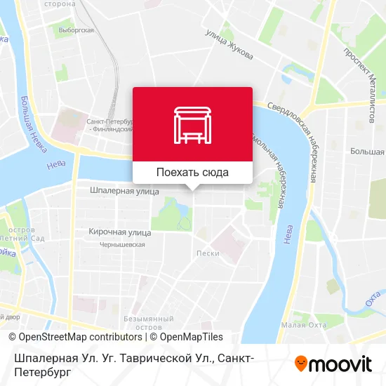 Карта Шпалерная Ул. Уг. Таврической Ул.