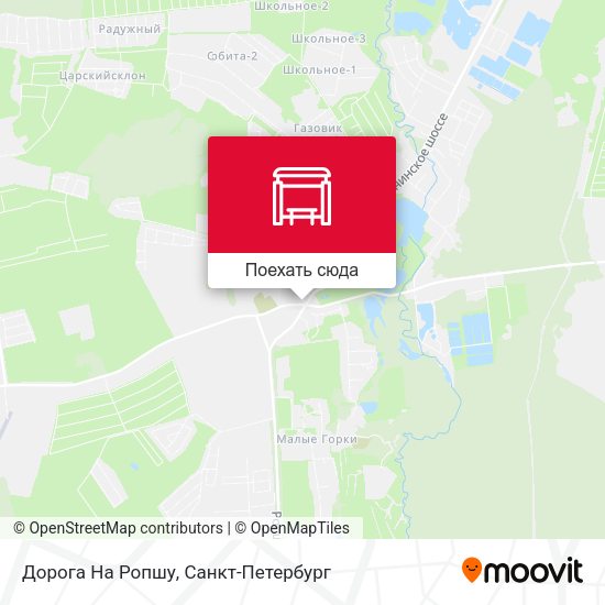 Карта Дорога На Ропшу