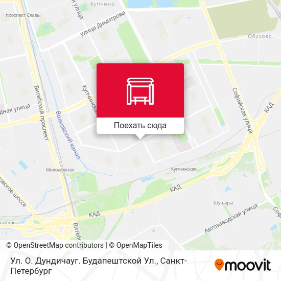 Карта Ул. О. Дундичауг. Будапештской Ул.