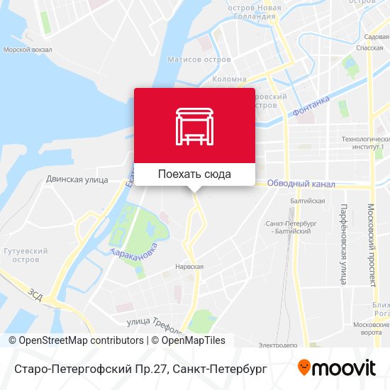 Карта Старо-Петергофский Пр.27