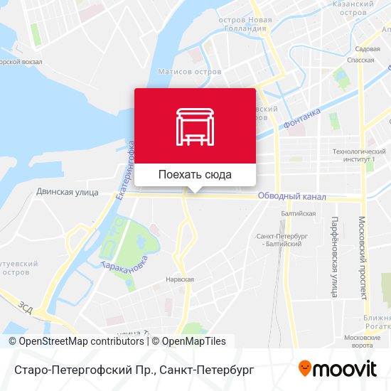Карта Старо-Петергофский Пр.