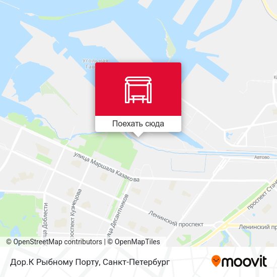 Карта Дор.К Рыбному Порту