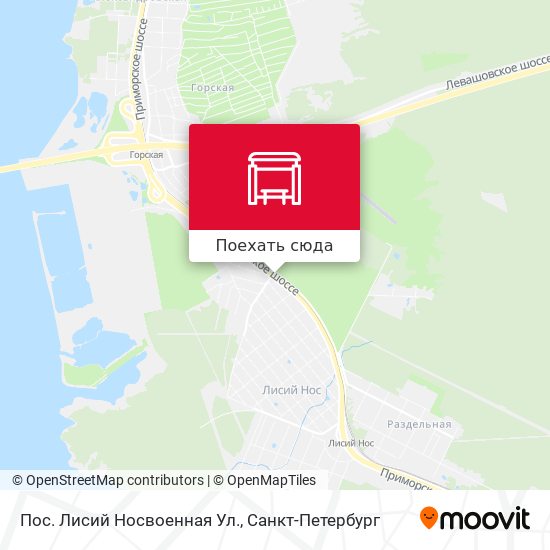 Карта Пос. Лисий Носвоенная Ул.