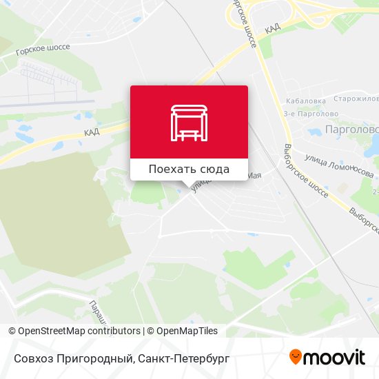 Карта Совхоз Пригородный