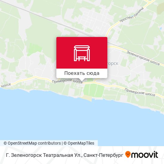 Карта Г. Зеленогорск Театральная Ул.