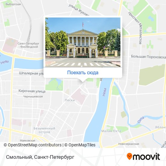Карта Смольный