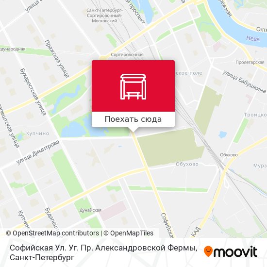 Карта Софийская Ул. Уг. Пр. Александровской Фермы
