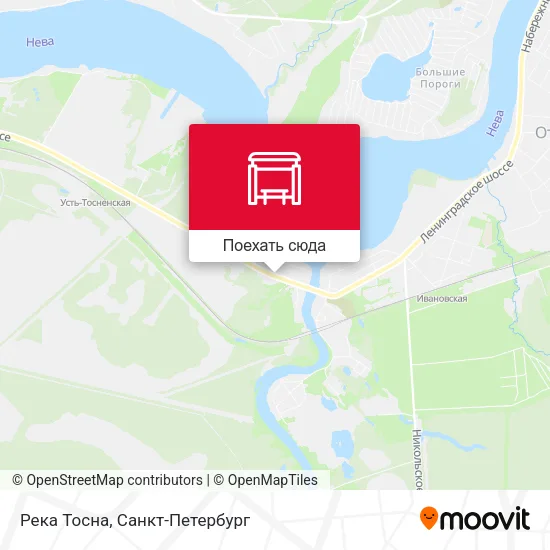 Карта Река Тосна