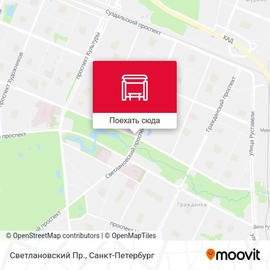 Карта Светлановский Пр.