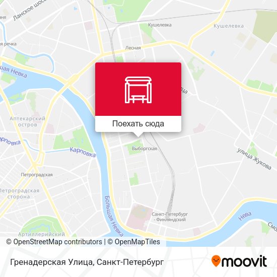 Карта Гренадерская Улица