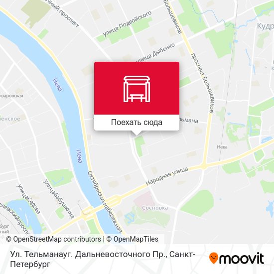 Карта Ул. Тельманауг. Дальневосточного Пр.