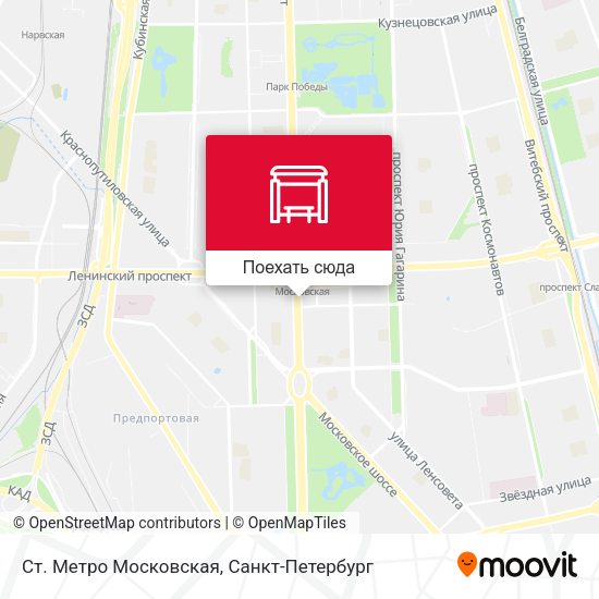 Карта Ст. Метро Московская