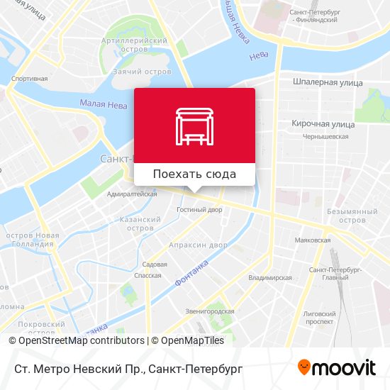 Карта Ст. Метро Невский Пр.