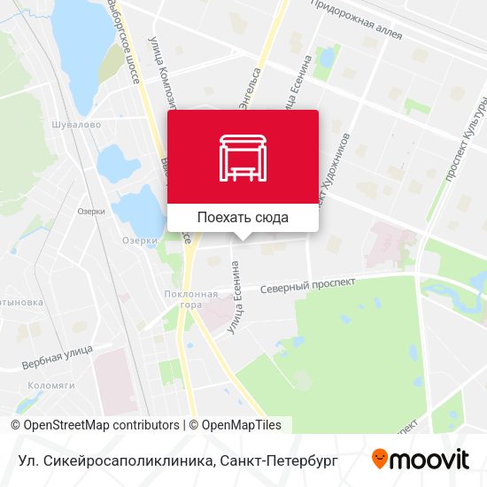 Карта Ул. Сикейросаполиклиника