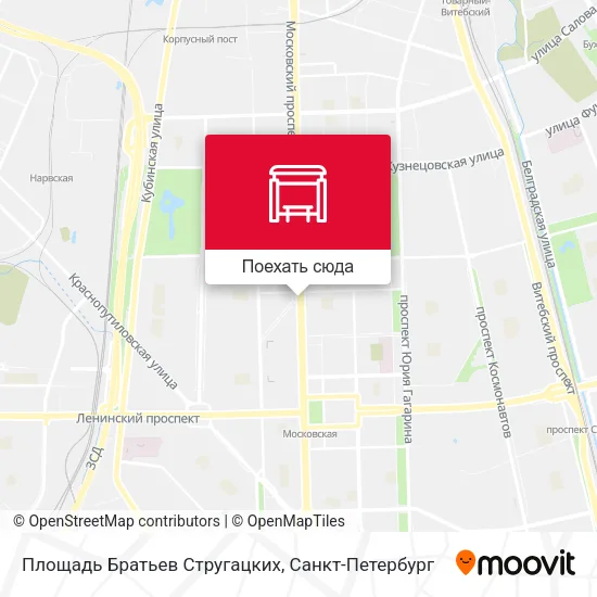 Карта Площадь Братьев Стругацких