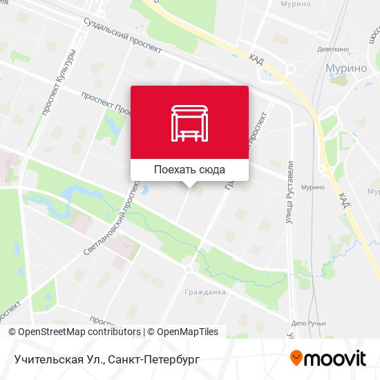 Карта Учительская Ул.