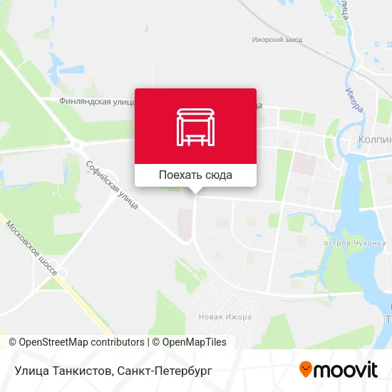 Карта Улица Танкистов