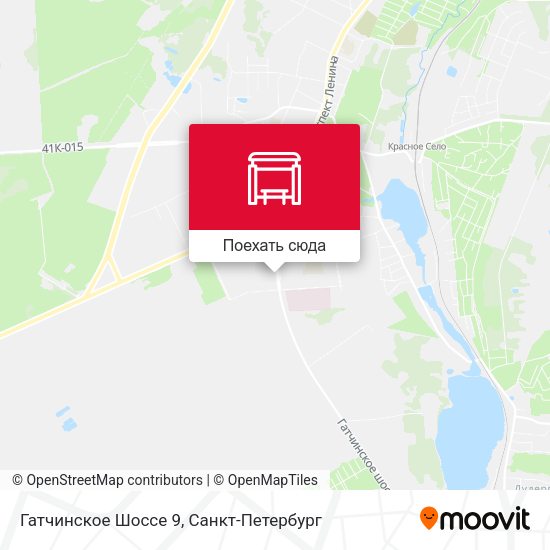 Карта Гатчинское Шоссе 9