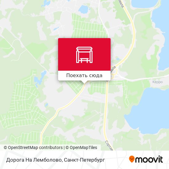 Карта Дорога На Лемболово