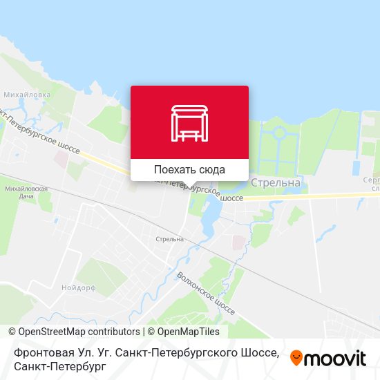 Карта Фронтовая Ул. Уг. Санкт-Петербургского Шоссе