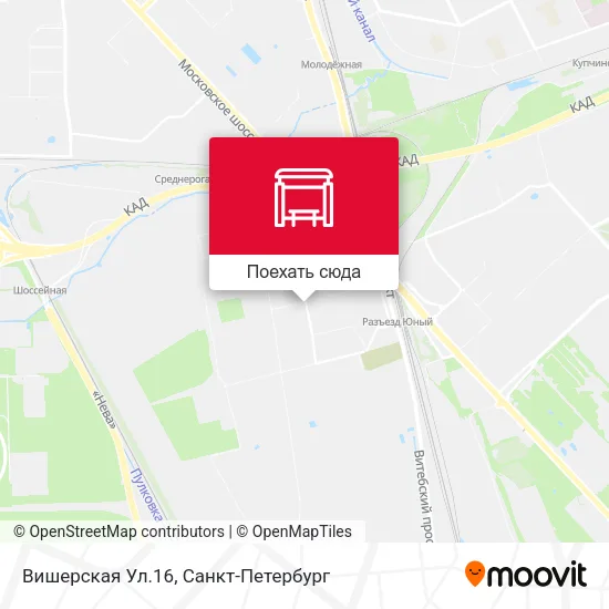 Карта Вишерская Ул.16