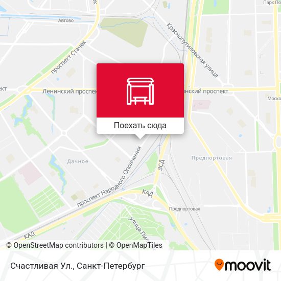 Карта Счастливая Ул.
