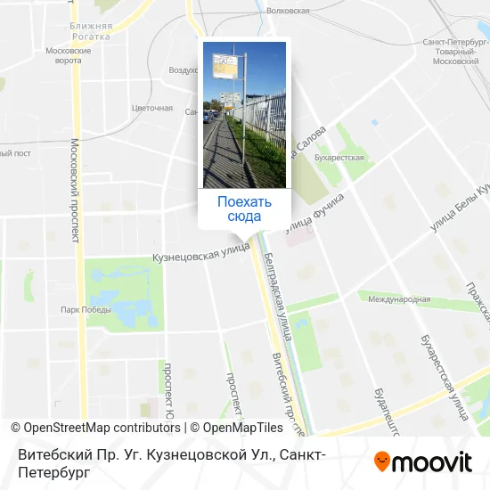 Карта Витебский Пр. Уг. Кузнецовской Ул.