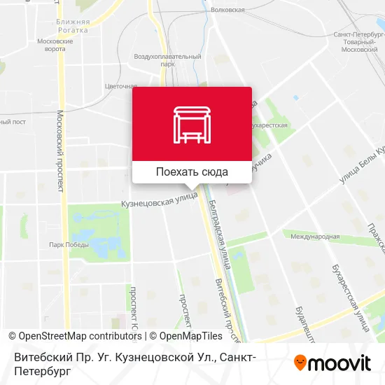 Карта Витебский Пр. Уг. Кузнецовской Ул.