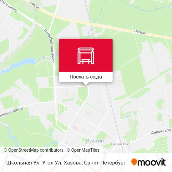 Карта Школьная Ул. Угол Ул. Хазова
