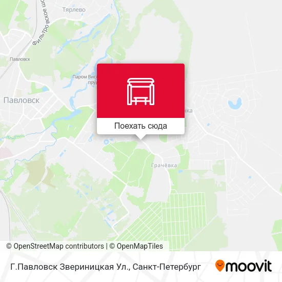 Карта Г.Павловск Звериницкая Ул.