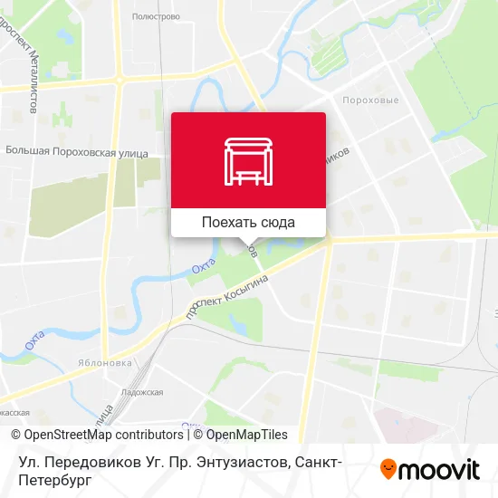 Карта Ул. Передовиков Уг. Пр. Энтузиастов
