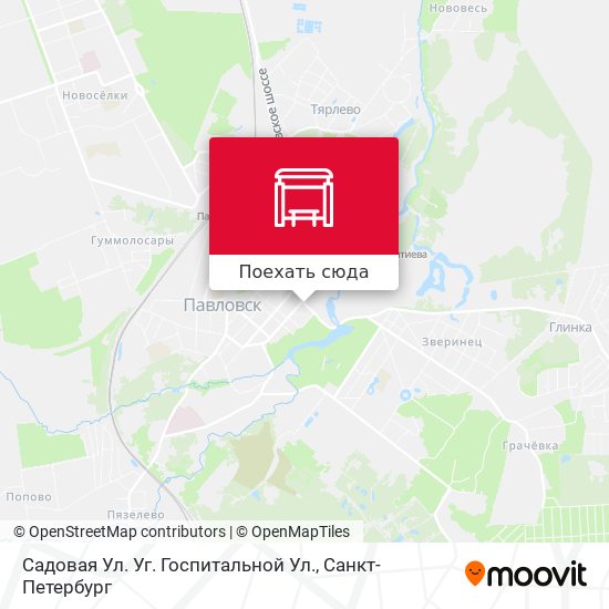 Карта Садовая Ул. Уг. Госпитальной Ул.