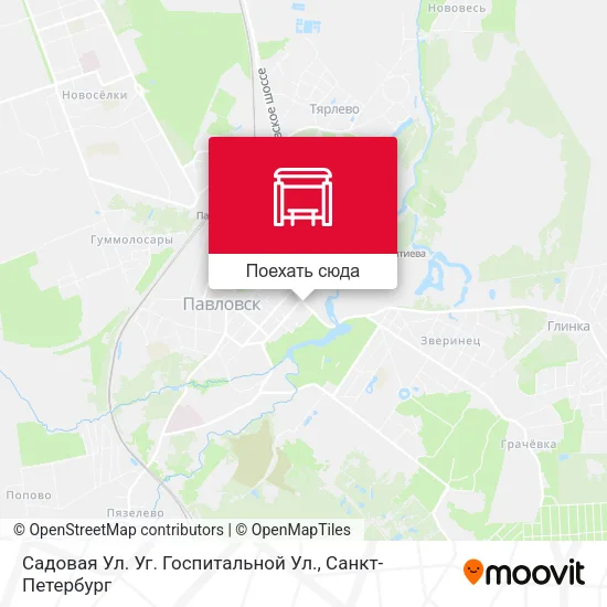 Карта Садовая Ул. Уг. Госпитальной Ул.