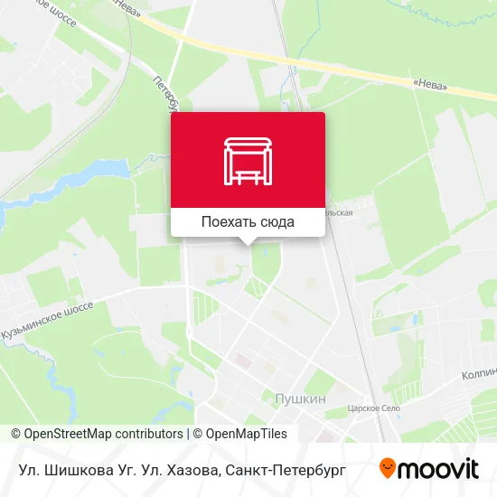 Карта Ул. Шишкова Уг. Ул. Хазова