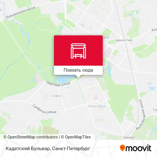 Карта Кадетский Бульвар
