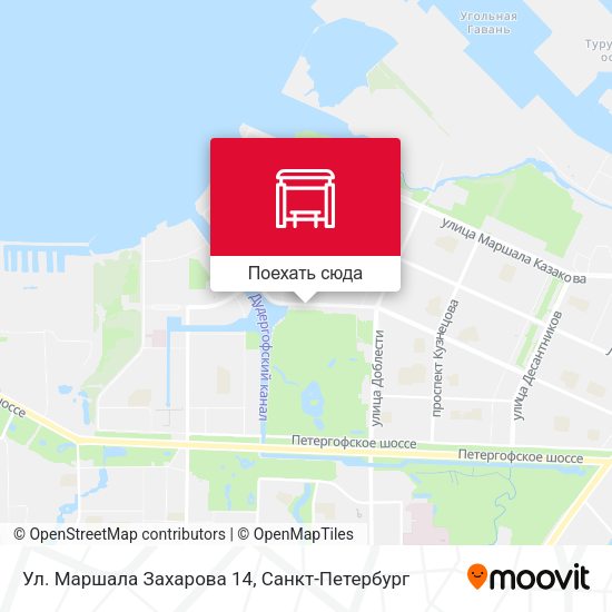 Карта Ул. Маршала Захарова 14