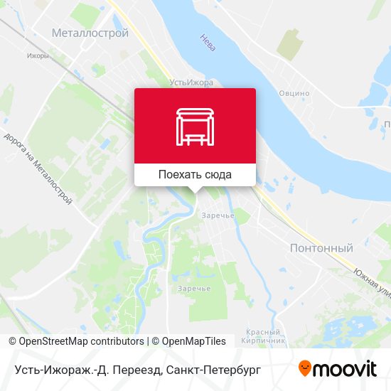 Карта Усть-Ижораж.-Д. Переезд
