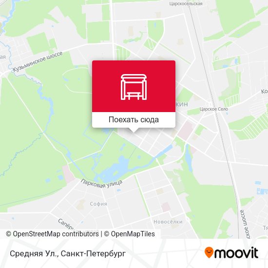 Карта Средняя Ул.