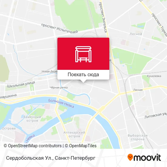 Карта Сердобольская Ул.