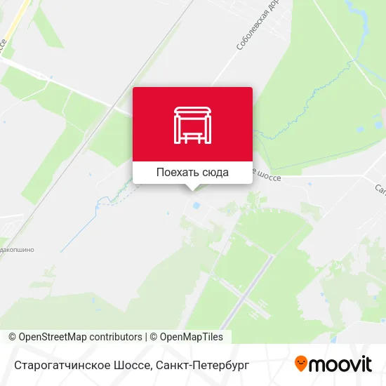 Карта Старогатчинское Шоссе