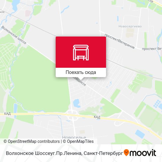 Карта Волхонское Шоссеуг.Пр.Ленина