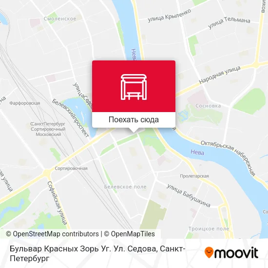 Карта Бульвар Красных Зорь Уг. Ул. Седова