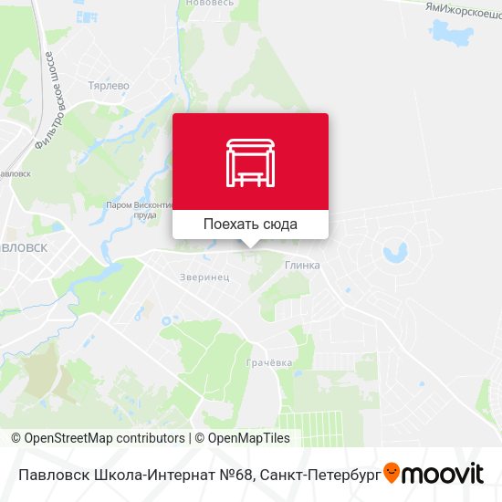 Карта Павловск Школа-Интернат №68